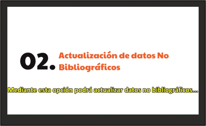 Datos no bilbiograficos